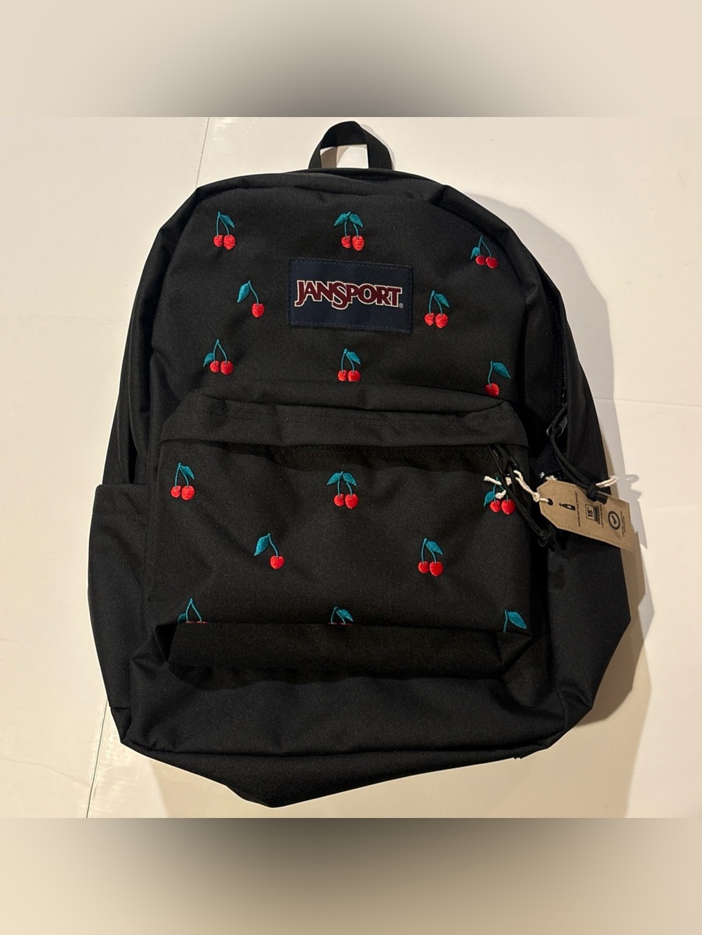 JanSport Superbreak FX Plus Backpack Black Cherries NEW